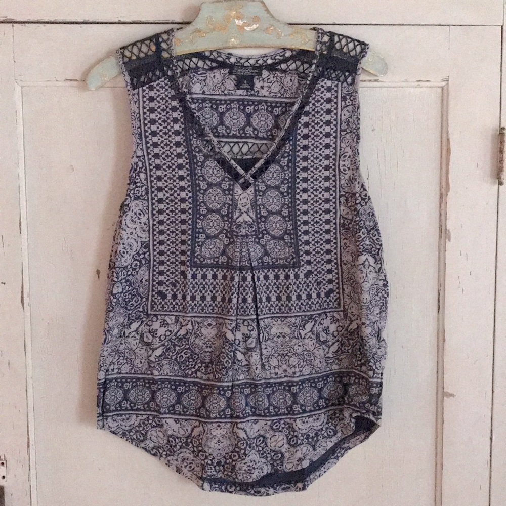 Lucky Brand Rug Patterned Tank Top